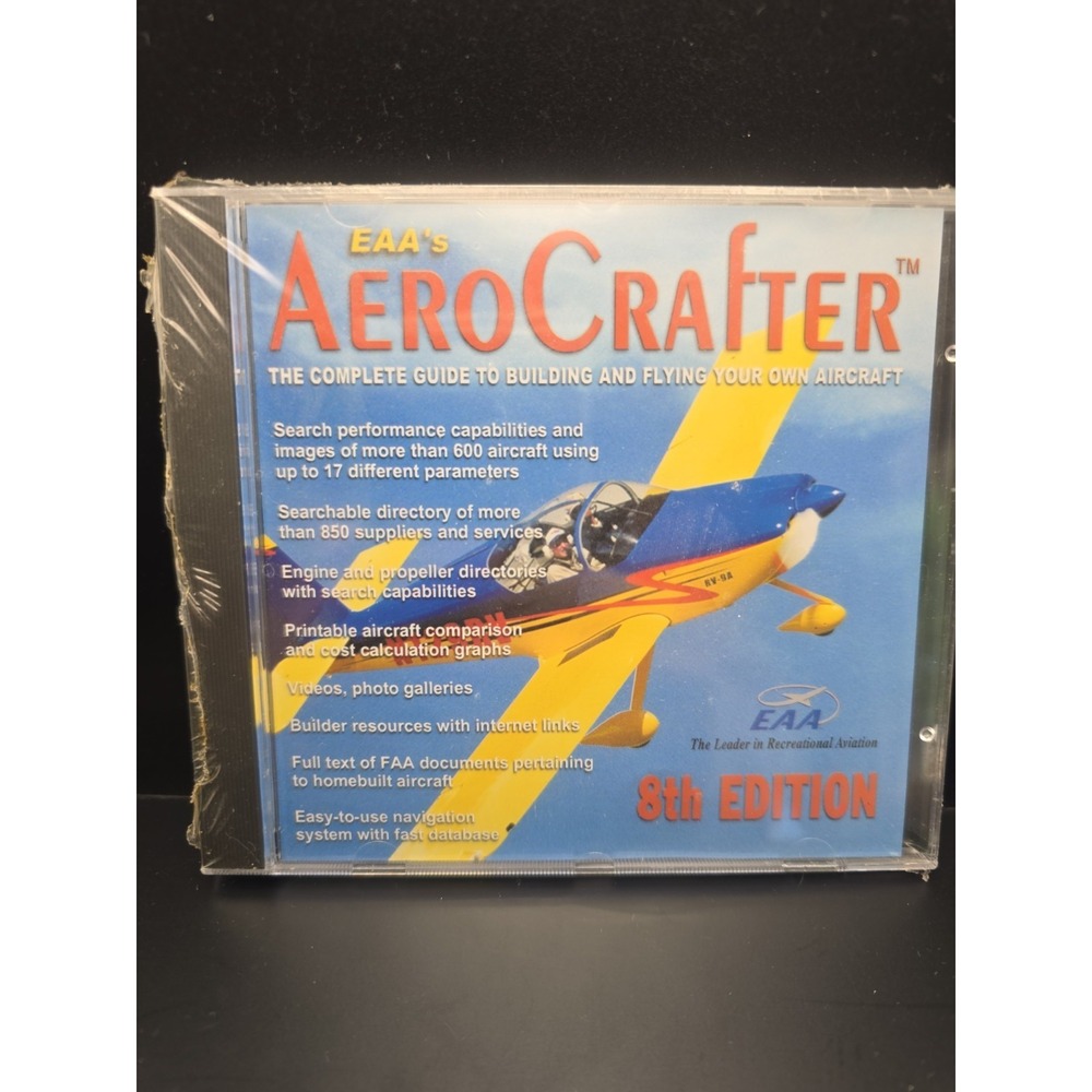 EAA's AeroCrafter Aircraft  8th Edition Guide To Buying And Flying Cd For Comput